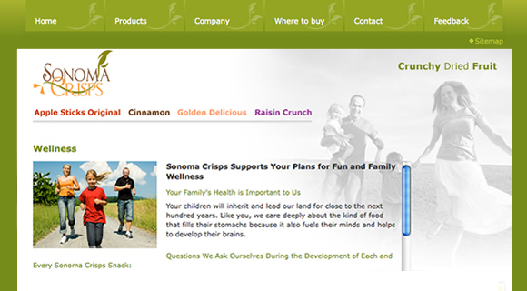 sonoma crisps wellness page